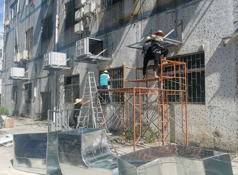 工業廠房車間降溫通風安裝環?？照{機廠-工業環?？照{設備