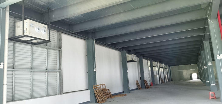 工業廠房車間降溫安裝星科蒸發冷省電空調-臥式射流機