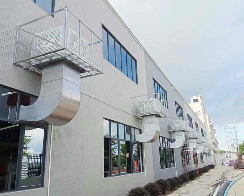 工業車間通風換氣降溫，應用工廠冷風機